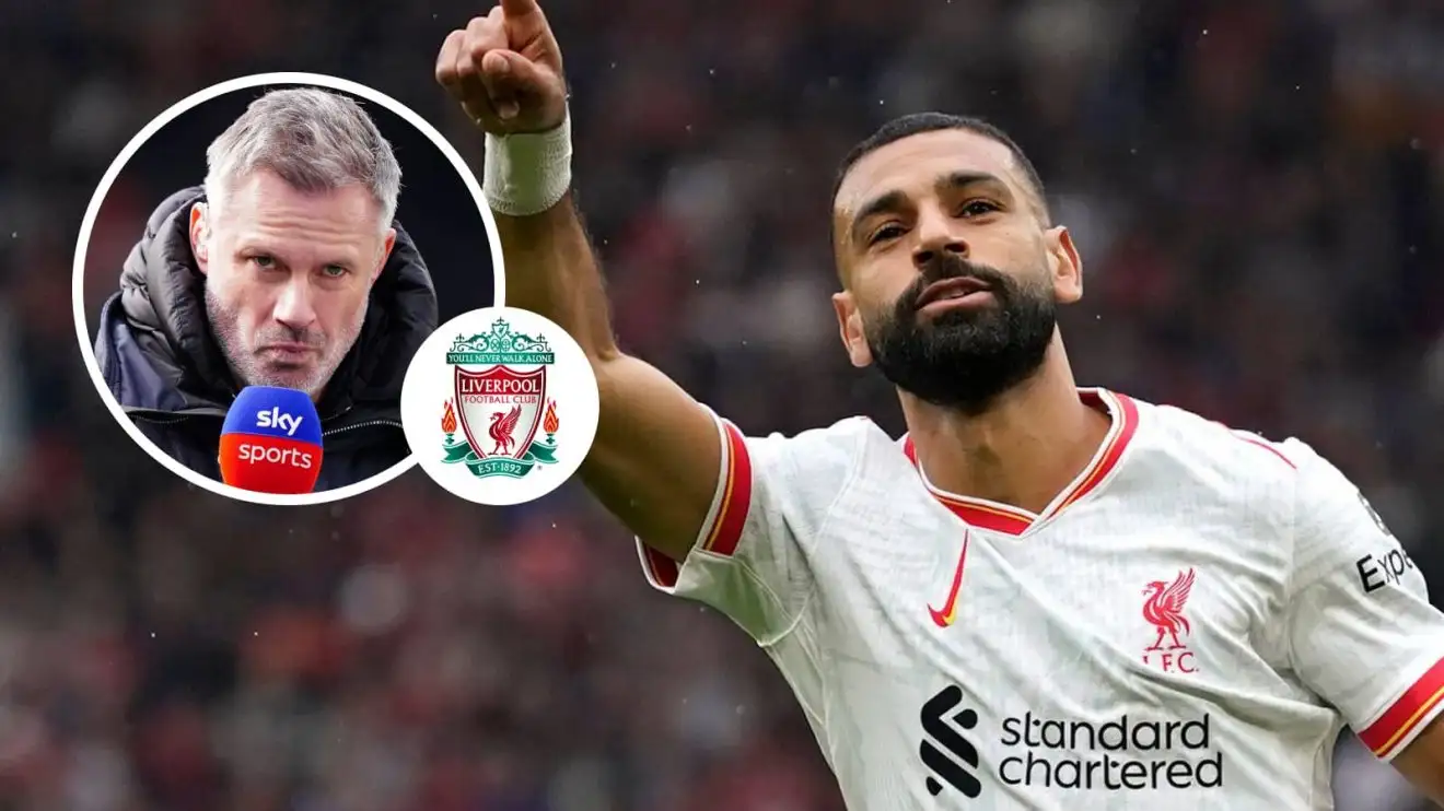 Mohamed Salah tacle Jamie Carragher Image - OnzedAfrik