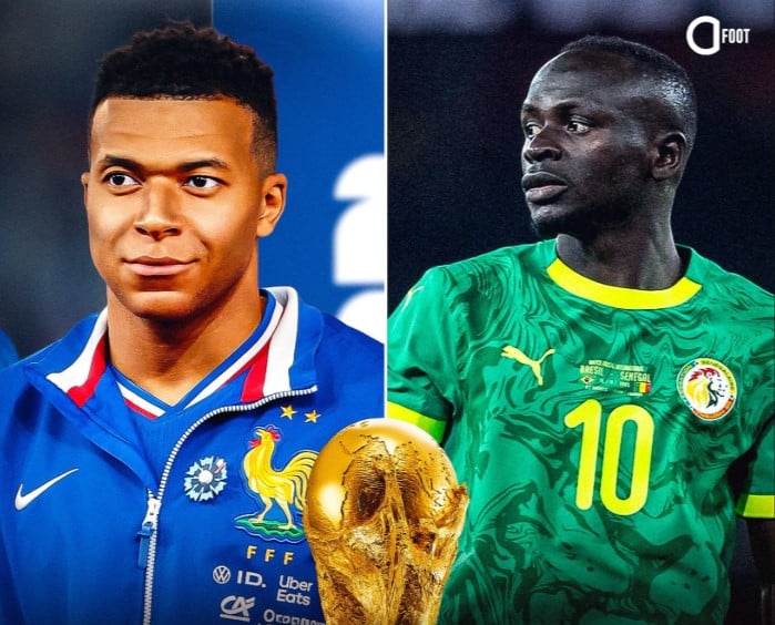 senegal vs france sadio mane mbappe - OnzedAfrik